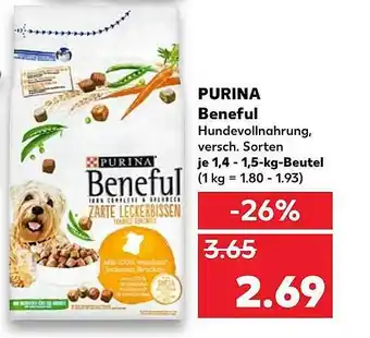 Kaufland Purina Beneful 1,4-1,5kg Beutel Angebot