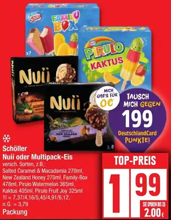 Edeka Schöller Nuii oder Multipack-Eis Angebot