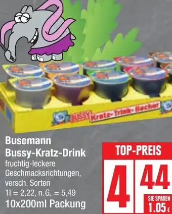 Edeka Busemann Bussy-Kratz-Drink 10x200 ml Packung Angebot