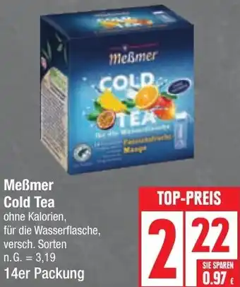 Edeka Meẞmer Cold Tea 14er Packung Angebot