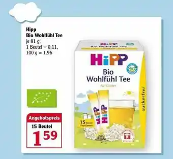 Globus Hipp Bio Wohlfühl Tee Angebot