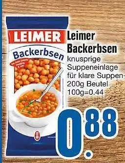 Edeka Leimer Backerbsen Angebot