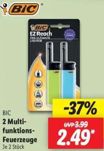 Lidl BIC 2 Multifunktions Feuerzeuge Angebot