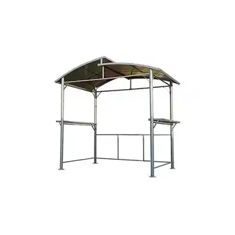 ManoMano Angel Living - Grillpavilion, Unterstand mit Abzug aus Aluminium, mit Abstellfläche (Grau) - Grau Angebot