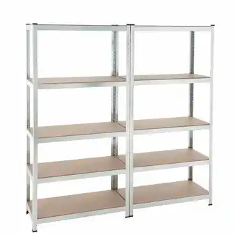 ManoMano Estexo - Steckregal Werkstattregal Kellerregal Schwerlastregal Metallregal Lagerregal Verzinkt / 2x 180x90x40cm 350kg Angebot