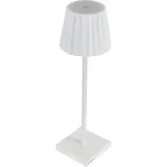 ManoMano Aluminium Tischleuchte K-light, warmweißes blendfreies, verstellbares Licht, Weiß 10x10x38h cm - King Home Angebot