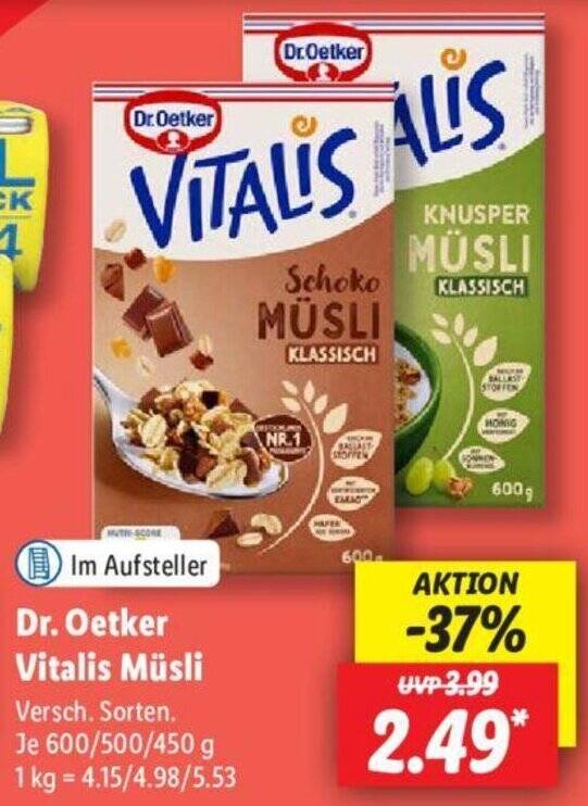 Vitalis Musli Angebot