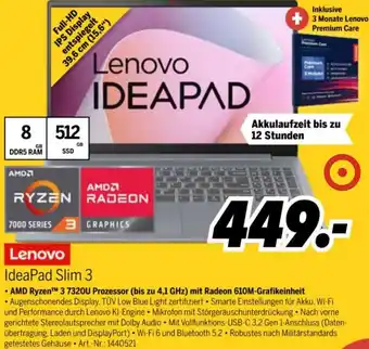 MEDIMAX Lenovo IdeaPad Slim 3 Angebot