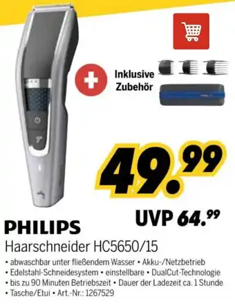 MEDIMAX PHILIPS Haarschneider HC5650/15 Angebot