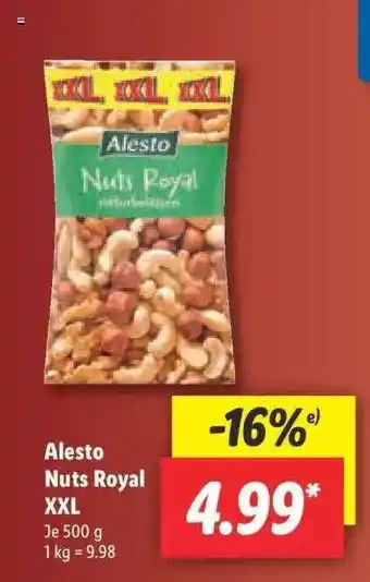 Lidl Alesto Nuts Royal XXL 500g Angebot
