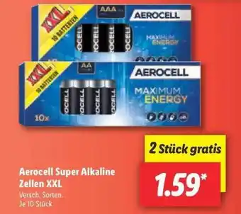 Lidl Aerocell Super Alkaline Zellen XXL Angebot