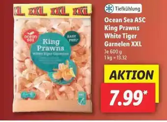 Lidl Ocean Sea Asc King Prawns White Tiger Garnelen XXL 600g Angebot