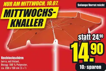 B1 Discount Baumarkt Rechteckschirm Angebot