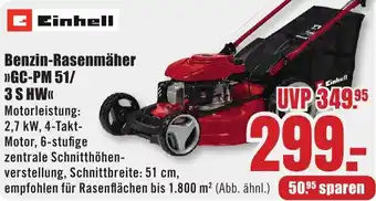 B1 Discount Baumarkt Einhell Benzin-Rasenmäher GC-PM 51/ 3 S HW Angebot
