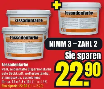 B1 Discount Baumarkt Fassadenfarbe Angebot