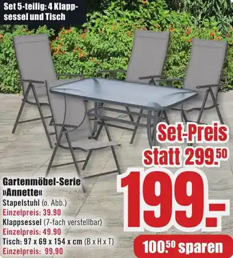 B1 Discount Baumarkt Gartenmöbel-Serie Annette Angebot