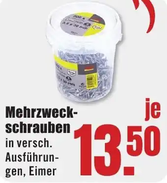 B1 Discount Baumarkt Mehrzweckschrauben Angebot