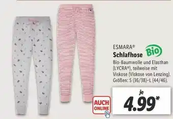 Lidl Esmara Schlafhose Angebot