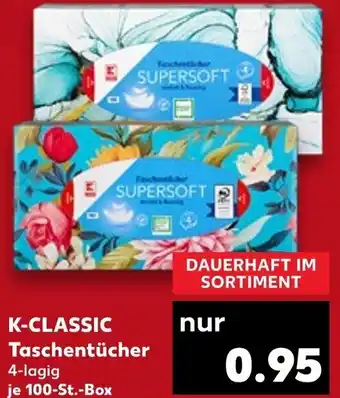 Kaufland K-CLASSIC Taschentücher 100-St.-Box Angebot