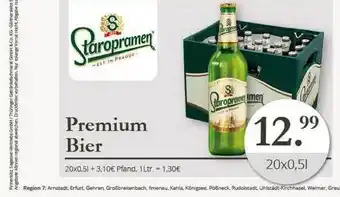 Sagasser Staropramen Premium Bier 20x0,5L Angebot