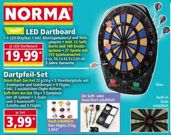 Norma topfit LED Dartboard Angebot