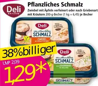 Norma Deli Pflanzliches Schmalz 200 g Becher Angebot