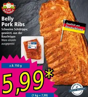 Norma Gut Bartenhof Belly Pork Ribs Angebot
