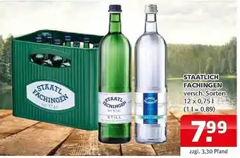 Getränkehaus Staatlich Fachingen 12x0,75L Angebot