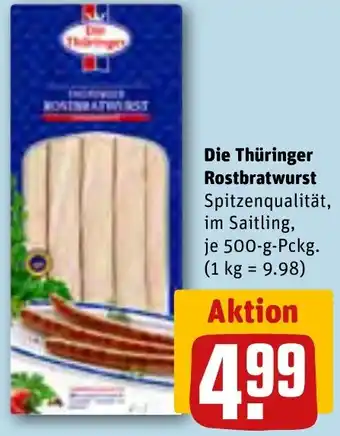 REWE Die Thüringer Rostbratwurst 500 g Pckg. Angebot