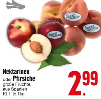 Edeka Nektarinen oder Pfirsiche Angebot