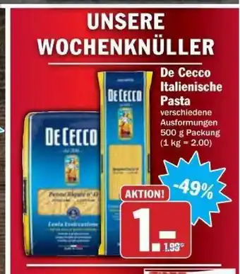 dodenhof De Cecco Italienische Pasta 500g Angebot