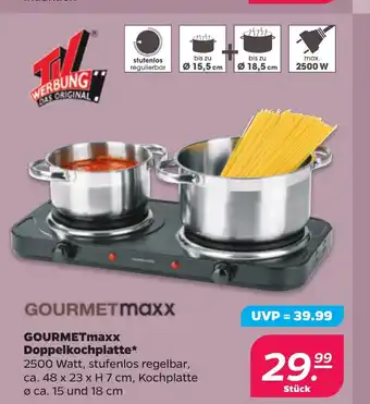NETTO GOURMETmaxx Doppelkochplatte* Angebot