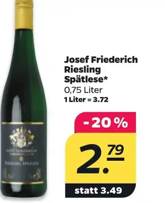 NETTO Josef Friederich Riesling Spätlese* Angebot