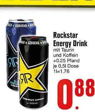 Edeka Rockstar Energy Drink 0,5L Angebot