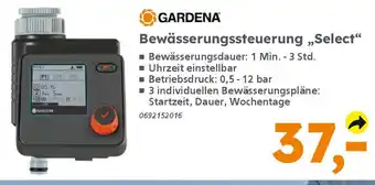 Globus Baumarkt GARDENA Bewässerungssteuerung „Select" Angebot