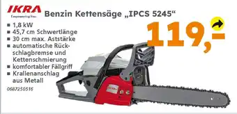 Globus Baumarkt IKRA Benzin Kettensäge „IPCS 5245" Angebot