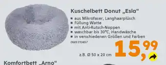 Globus Baumarkt Kuschelbett Donut,,Esla“ Angebot