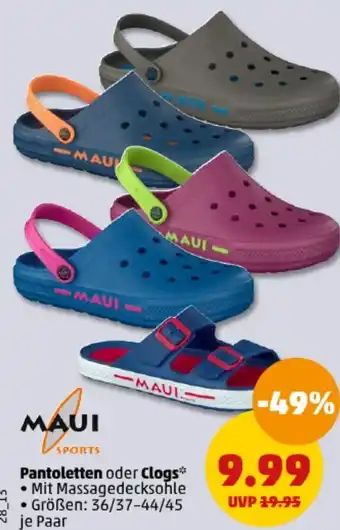 PENNY MAUI SPORTS Pantoletten oder Clogs Angebot