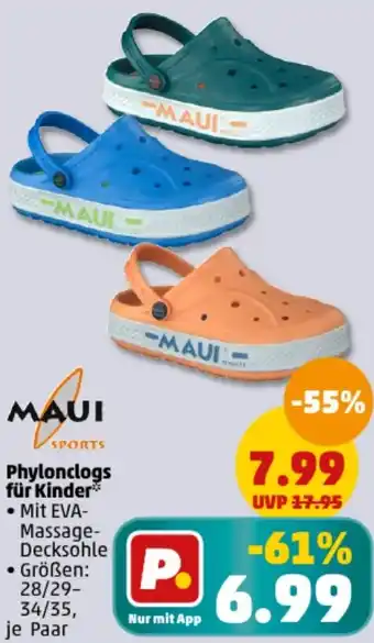 PENNY MAUI SPORTS Phylonclogs für Kinder Angebot