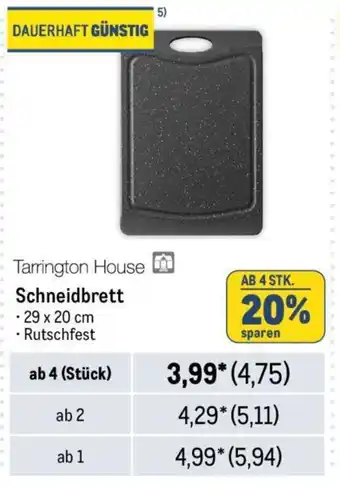 METRO Tarrington House Schneidbrett Angebot