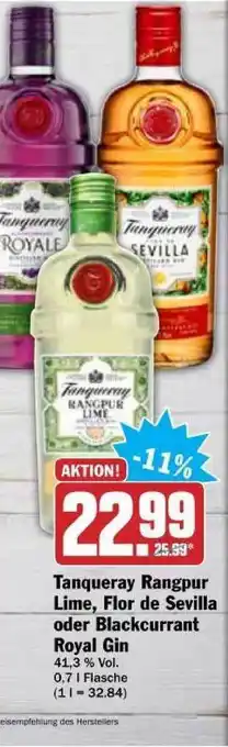 dodenhof Tanqueray Rangpur Lime, Flor De Sevilla Oder Blackcurrant Royal Gin Angebot