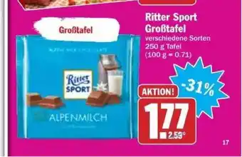 dodenhof Ritter Sport Großtafel 250g Angebot