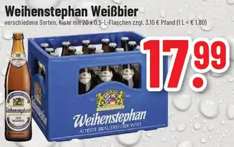 trinkgut Weihenstephan Weißbier 20x0,5 L Flaschen Angebot