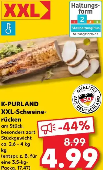 Kaufland K-PURLAND XXL-Schweinerücken Angebot