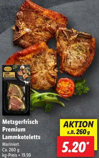 Lidl Metzgerfrisch Premium Lammkoteletts ca. 260 g Angebot