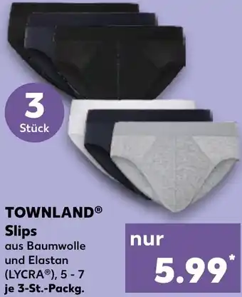 Kaufland TOWNLAND Slips 3 Stück Angebot