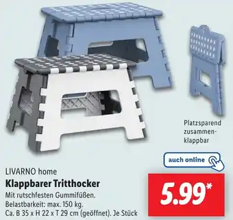Lidl LIVARNO home Klappbarer Tritthocker Angebot