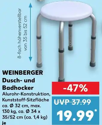 Kaufland WEINBERGER Dusch und Badhocker Angebot