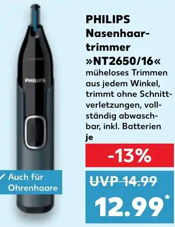 Kaufland PHILIPS Nasenhaartrimmer NT2650/16 Angebot