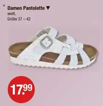 V Markt Damen Pantolette weiß, Größe 37 - 42 Angebot